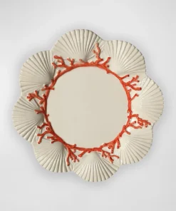 Saint Jacques Ceramic Plate Coral Color