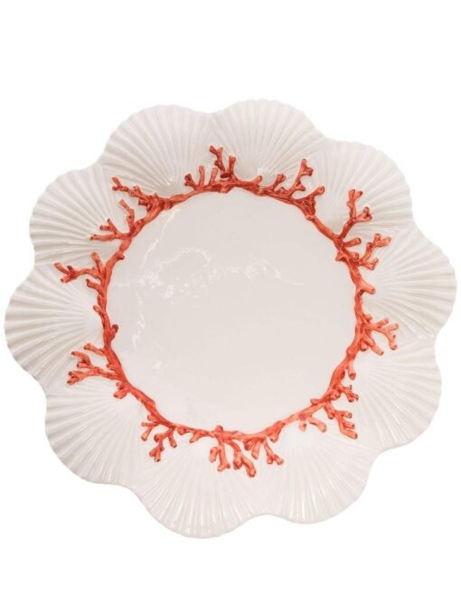 Saint Jacques Ceramic Plate Coral Color - Image 2
