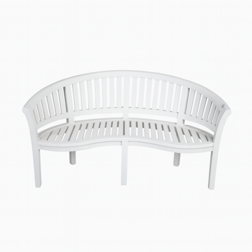 Curved Wooden Garden Bench