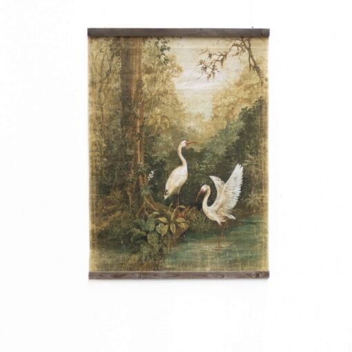 French Panel " White Birds"