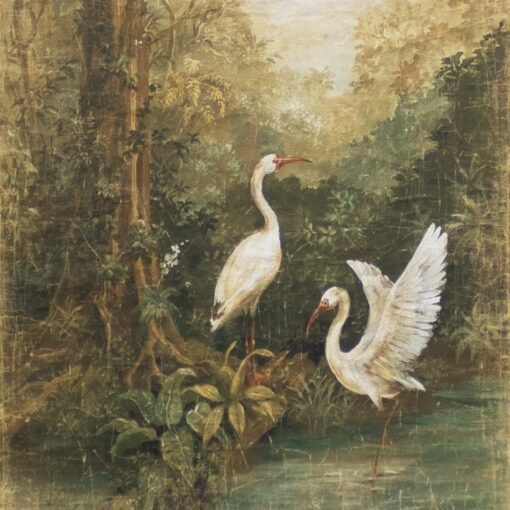 French Panel " White Birds" - Image 2