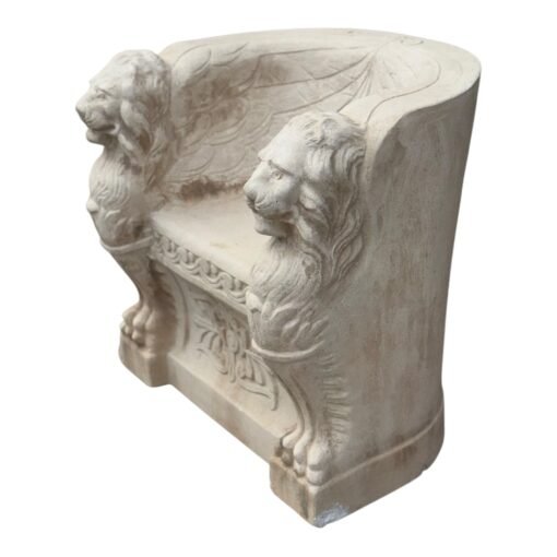Carved Roman Style  Lion Chair - Image 4