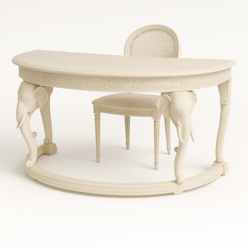 Vintage 1970s Gampel-Stoll Elephant Desk With Chair