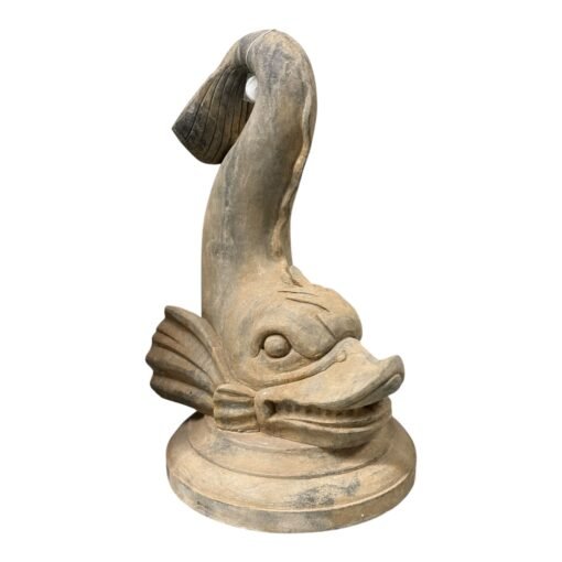 Carved Granite Dolphin Fountain Head - Image 2