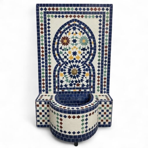 Multicolor Moroccan Mosaic Tile Fountain