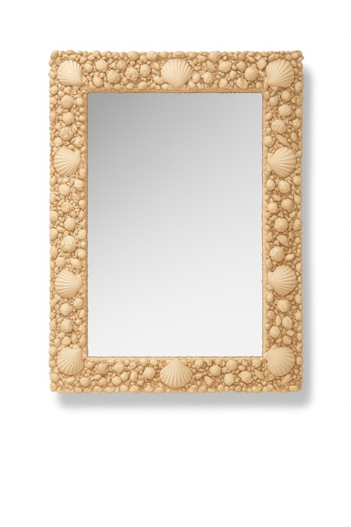 Shell Mosaic Mirror White - Image 3