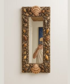 American Sea Shell Framed Mirror