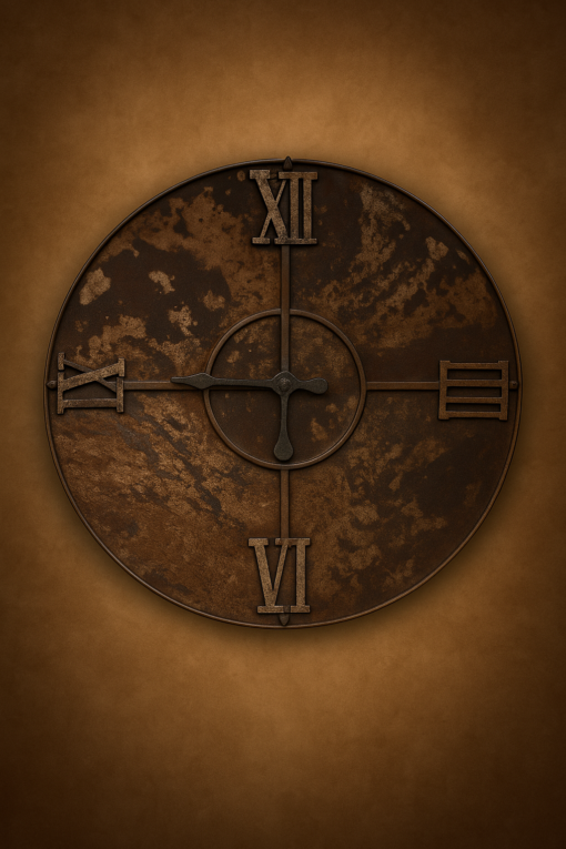 Vintage Iron Tower Clock Face - Image 3