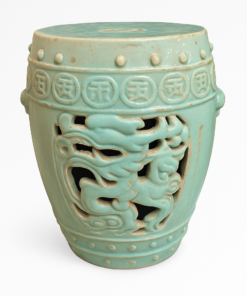 Turquoise Glazed Ceramic Garde Seat