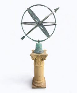 Antique Rustic Armillary Pedestal