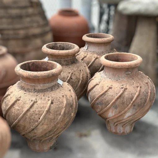 Large Antique Terra Cotta Olive Jars - Image 3