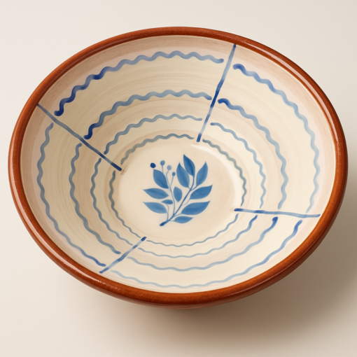 Traditional Spanish Ceramic 'Lebrillo' bowl, handmade and hand-painted - Image 8