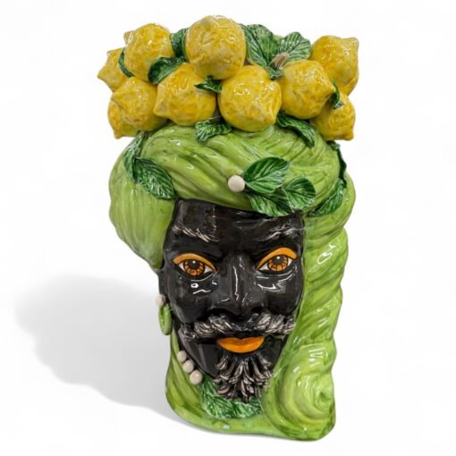 Moorish Head Ceramic Vase - Image 2