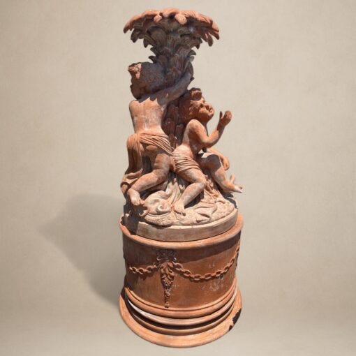 Antique Italian Terra Cotta Cherubin Central Fountain - Image 2