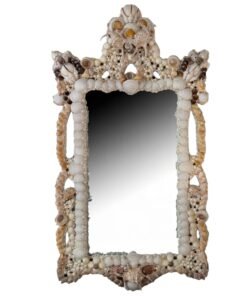 Vintage Coastal Shell Encrusted Mirror
