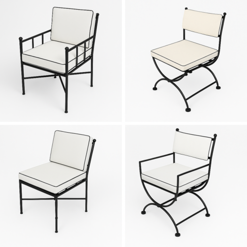 Neoclassical Turkish Outdoor/Indoor Chairs