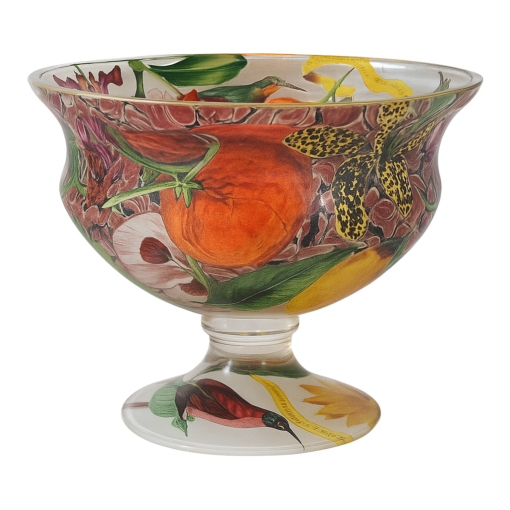 Alex Stewart Carter Flower Bowl Silver Leaf