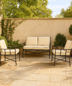 Neoclassical Turkish  Outdoor Lounge Chairs Set