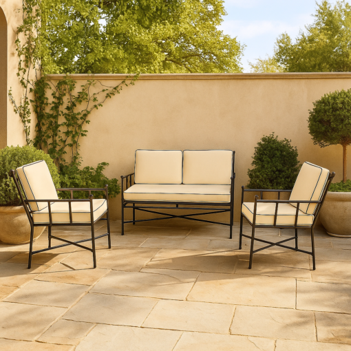 Neoclassical Turkish  Outdoor Lounge Chairs Set