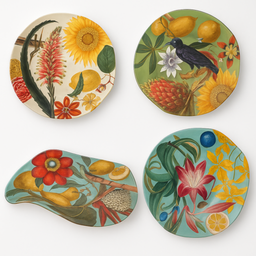 Decoupage Platters by Alex Stewart Carter