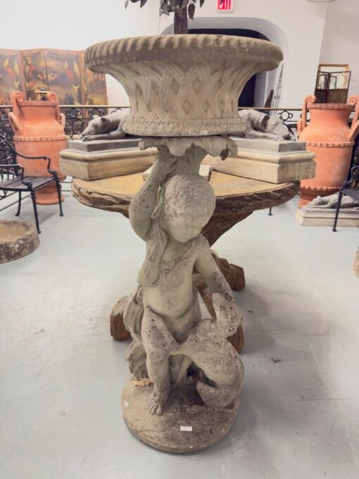 Vintage English Putti Garden Planters - Image 3