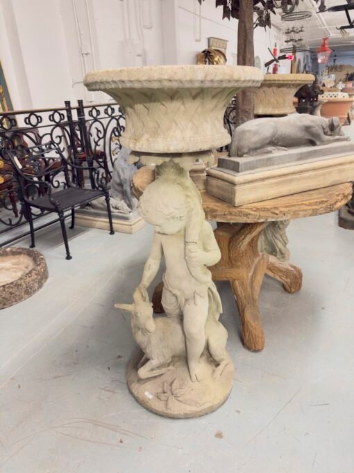 Vintage English Putti Garden Planters - Image 2