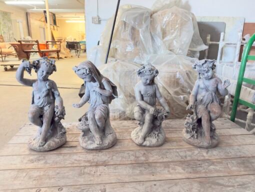 Set of 4 Seasons in Figural Lead - Image 2