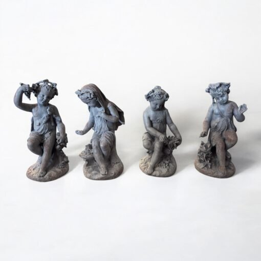 Set of 4 Seasons in Figural Lead - Image 7