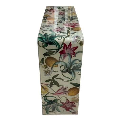 Elegant Glass Decoupage Console Table by Alex Stewart - Image 3