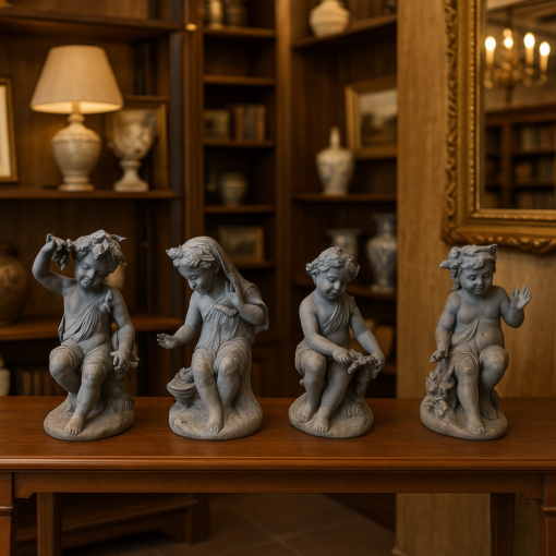 Set of 4 Seasons in Figural Lead