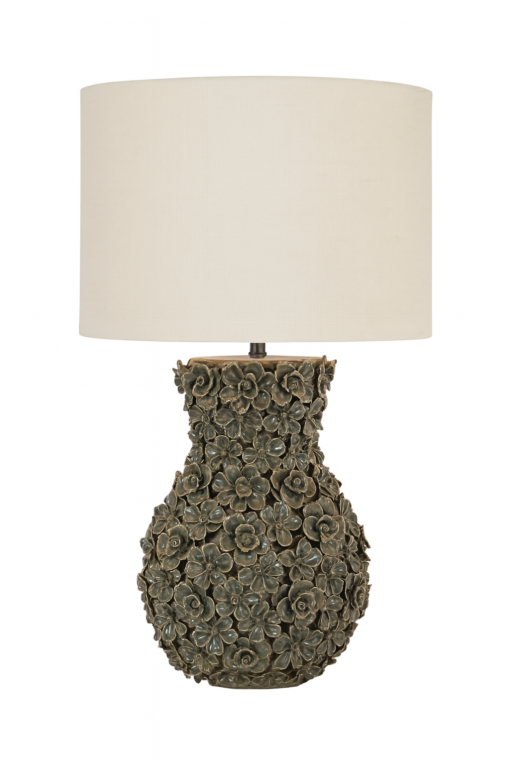 Floral Ceramic Table Lamp - Made to Order - Image 5