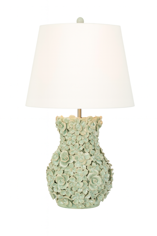 Floral Ceramic Table Lamp - Made to Order - Image 6