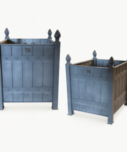 Pair of Medium Zinc Planter Versailles