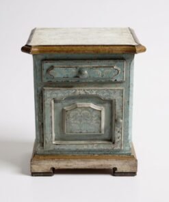 Italian lacquered,  and hand painted nightstands Blue