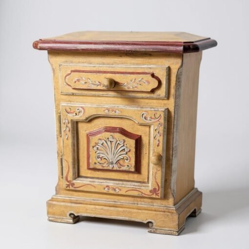 Italian lacquered,  and hand painted nightstands