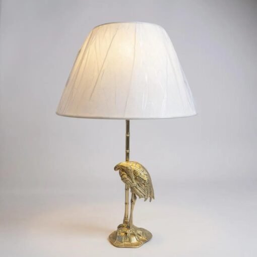 Gilt Bronze Heron Lamp - Image 3