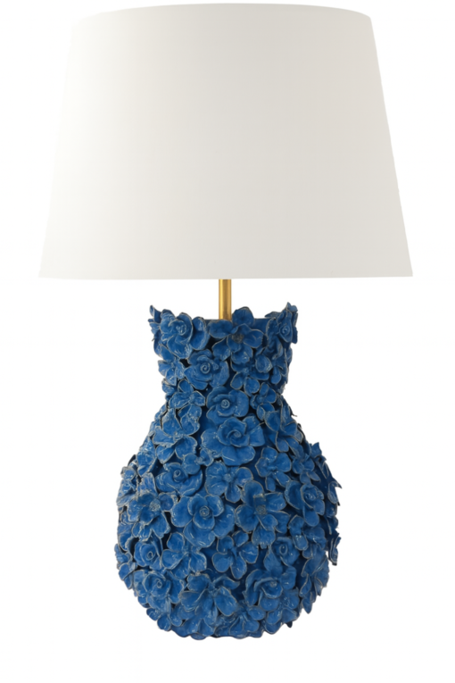 Floral Ceramic Table Lamp - Made to Order - Image 4