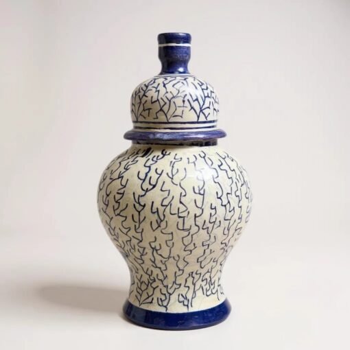 Blue and White Cobalt Ginger Jar - Image 3