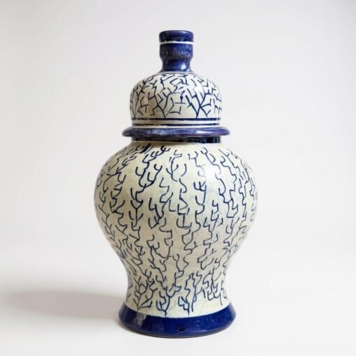Blue and White Cobalt Ginger Jar
