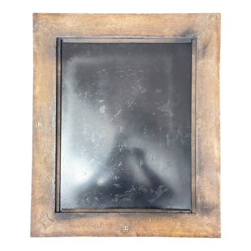 Italian Hand Painted Wooden Mirror and an Antique Glass - Image 3