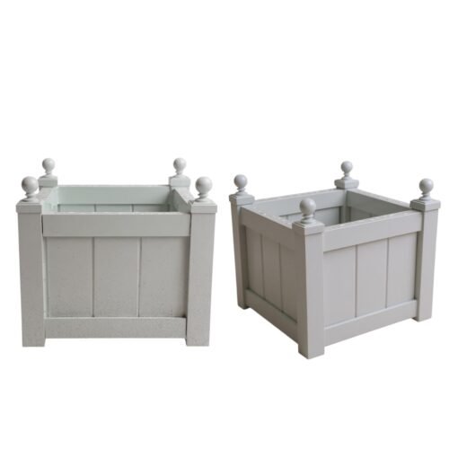 Aluminum White Outdoor Planters - Versailles Style - Image 3