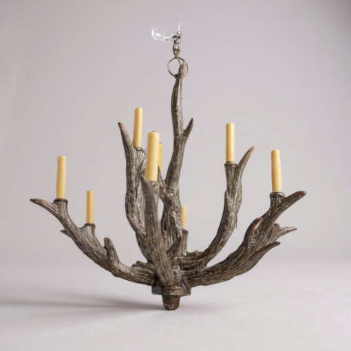 Rustic Antler-Style Chandelier - Image 3