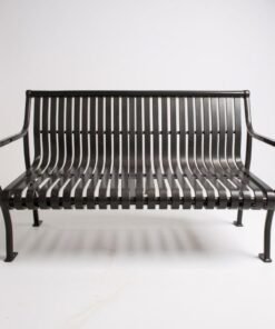 Iron Outdoor Slated Garden/Park Bench
