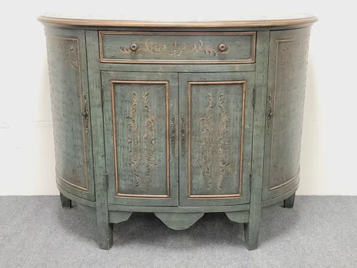Dark Turquoise Demiline Cabinet - Image 2