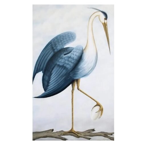 Italian Original Painting Blue Heron I and II - Image 2