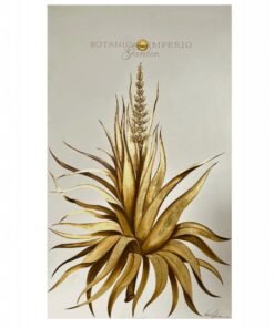Italian original Painting Aloe Vera Gold Leaf II