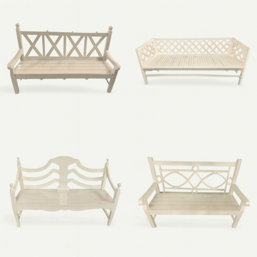 Handcrafted African Wooden Benches