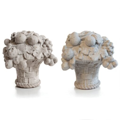 Pair of Stone Fruit Basket Finials