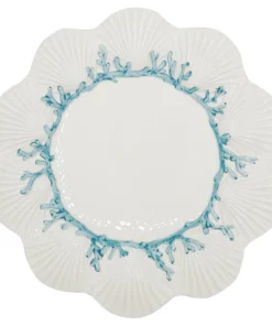 Saint Jacques Ceramic Plate Coral Blue