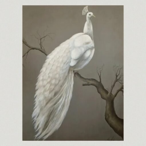 Italian Original Painting Imperial Peacock I and II - Image 2